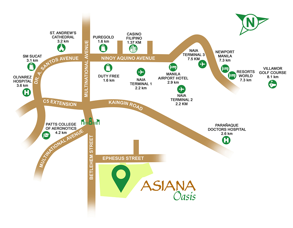 Asiana Oasis Condominium Ephesus St   Multinational Village